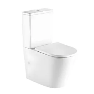 Obrazek Kompakt Hass Rimless z deską wolnoopadającą spłukiwanie wirowe