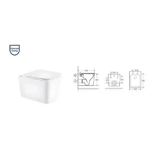 Obrazek Miska Blade Rimless z deską w-o spłukiwanie wirowe