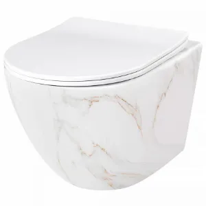 Obrazek Miska WC Carlos duroplast/Flat/Zm Aiax Shiny