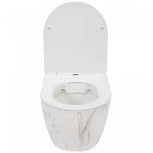 Obrazek Miska WC Carlos duroplast/Flat/Zm Aiax Shiny
