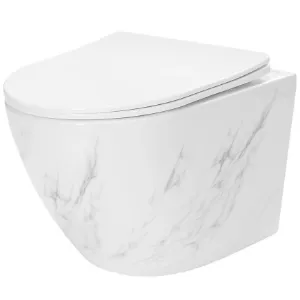 Obrazek Miska WC Carlos duroplast/Flat/Zm Nature Marble