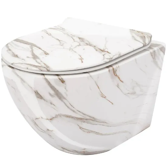 Obrazek Miska WC Carlos duroplast/Slim/Zm Lava Shiny