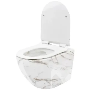 Obrazek Miska WC Carlos duroplast/Slim/Zm Lava Shiny