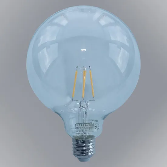 Obrazek Żarówka FL G125 4W/470LM E27 230V 2700K CLEAR