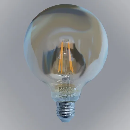 Obrazek Żarówka FL G125 6W/500LM E27 230V 2200K GOLD