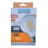 Obrazek ŻARÓWKA FL G95 6W/660LM E27 230V 2700K CLEAR