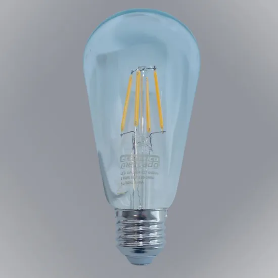 Obrazek ŻARÓWKA FL ST64 6W/660LM E27 230V 2700K CLEAR