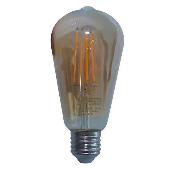 Obrazek ŻARÓWKA FL ST64 8W/850LM E27 230V 2200K GOLD