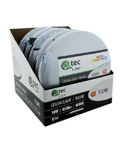 Obrazek Plafon LED QTEC Q-221CP Flume 10W 4000K czarny