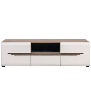 Obrazek Szafka RTV Lionel Li01 Dąb S./ Biały