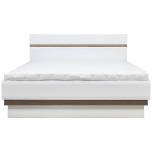 Obrazek Łóżko z pojemnikiem Lionel 140x200 Li12 S.P. Dąb Sonoma Biały