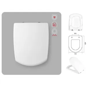 Obrazek Deska sedesowa Soft Close Carflow Carina