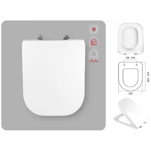 Obrazek Deska sedesowa Soft Close Dflow Slim Gap