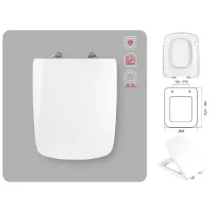 Obrazek Deska sedesowa wolnoopadająca Bosflow Nowa Pro