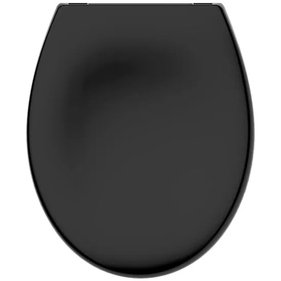 Obrazek Deska sedesowa WC Amigo czarna wolnoopadająca