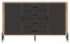 Obrazek Komoda dwudrzwiowa z szufladami Dante DT09 antracyt