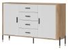 Obrazek Komoda dwudrzwiowa z szufladami Dante DT09 biały