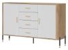 Obrazek Komoda dwudrzwiowa z szufladami Dante DT09 biały