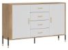 Obrazek Komoda dwudrzwiowa z szufladami Dante DT09 biały