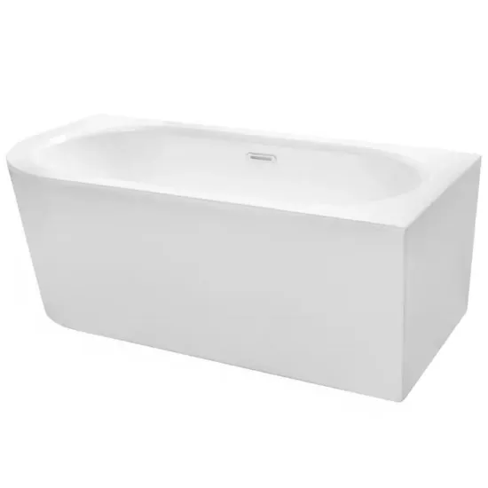 Obrazek Wanna wolnostojąca narożna Avita A-Line 170/75 P + syfon klik-klak złoty z przelewem slim