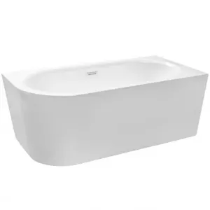 Obrazek Wanna wolnostojąca narożna Avita A-Line 170/75 P + syfon klik-klak złoty z przelewem slim