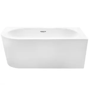 Obrazek Wanna wolnostojąca narożna Avita A-Line 170/75 P + syfon klik-klak złoty z przelewem slim