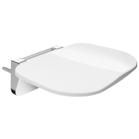 Obrazek Siedzisko prysznicowe składane Mersan Premium Line białe/chrom