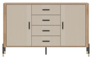 Obrazek Komoda dwudrzwiowa z szufladami Dante DT09 kaszmir