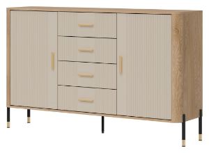 Obrazek Komoda dwudrzwiowa z szufladami Dante DT09 kaszmir