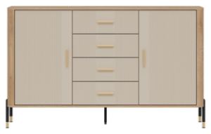 Obrazek Komoda dwudrzwiowa z szufladami Dante DT09 kaszmir