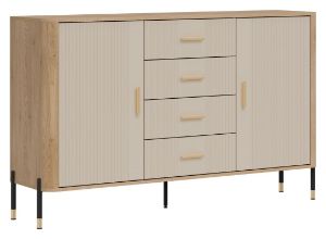 Obrazek Komoda dwudrzwiowa z szufladami Dante DT09 kaszmir