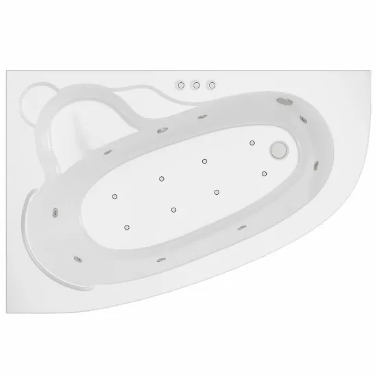 Obrazek Wanna z hydromasażem Timor 150/100 L 8DW+8DP sterowanie pneumatyczne