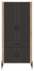 Obrazek Szafa czterodrzwiowa z szufladą Dante DT16 antracyt