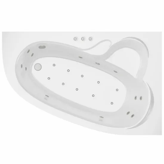 Obrazek Wanna z hydromasażem Madura 160/105 P 12DW+10DP sterowanie pneumatyczne