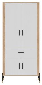 Obrazek Szafa czterodrzwiowa z szufladą Dante DT16 biały