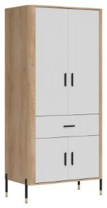 Obrazek Szafa czterodrzwiowa z szufladą Dante DT16 biały