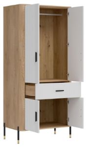 Obrazek Szafa czterodrzwiowa z szufladą Dante DT16 biały