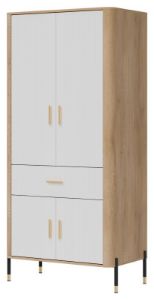 Obrazek Szafa czterodrzwiowa z szufladą Dante DT16 biały