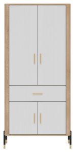 Obrazek Szafa czterodrzwiowa z szufladą Dante DT16 biały
