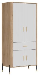 Obrazek Szafa czterodrzwiowa z szufladą Dante DT16 biały