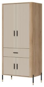 Obrazek Szafa czterodrzwiowa z szufladą Dante DT16 kaszmir