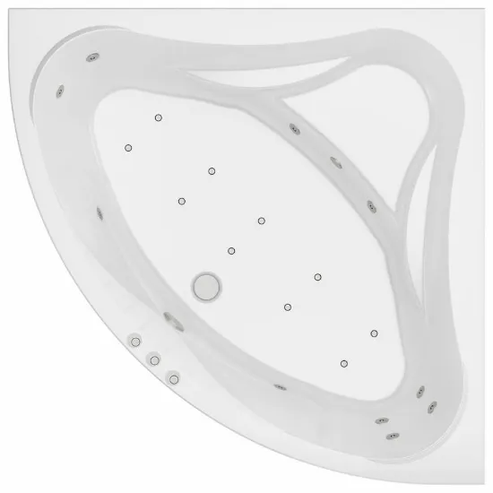 Obrazek Wanna z hydromasażem Samar 140/140 system W10+P10 sterowanie pneumatyczne