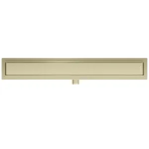 Obrazek Odwodnienie liniowe pod płytkę + pełne odwracalne złoty szczotkowany 1000