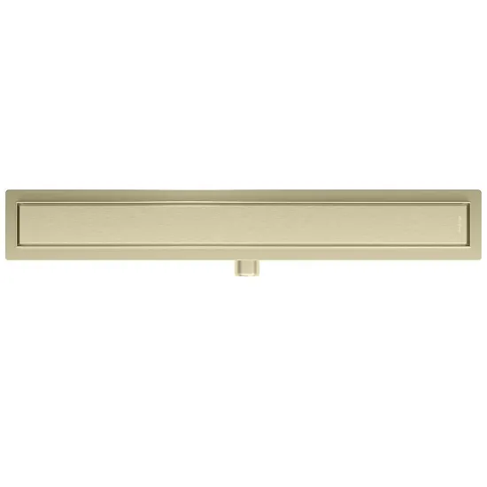 Obrazek Odwodnienie liniowe pod płytkę + pełne odwracalne złoty szczotkowany 900