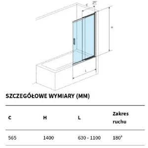 Obrazek Parawan Liner złoty Kaex 2940.110 LP