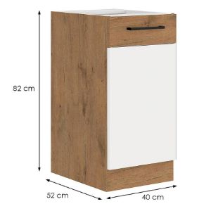 Obrazek Szafka kuchenna Vigo biały HG 40d 1f Bb