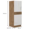 Obrazek Szafka kuchenna Vigo biały HG 50DK-145 1F (3S) BB