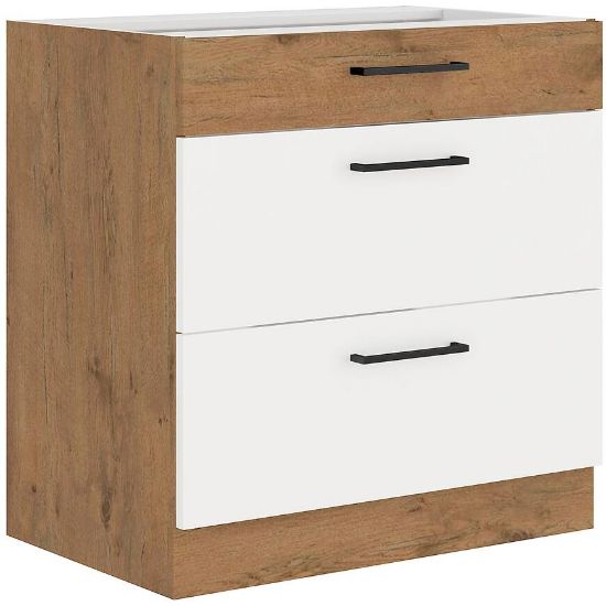 Obrazek Szafka kuchenna Vigo biały HG 80D 3S BB