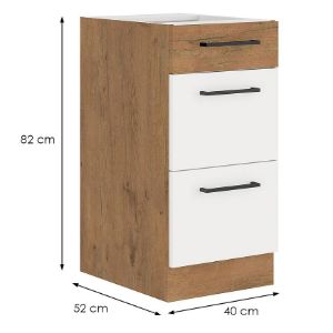 Obrazek Szafka kuchenna Vigo biały HG 40d 3s Bb