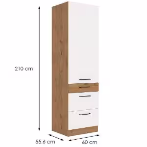 Obrazek Szafka kuchenna Vigo biały HG 60dks-210 3s 1f